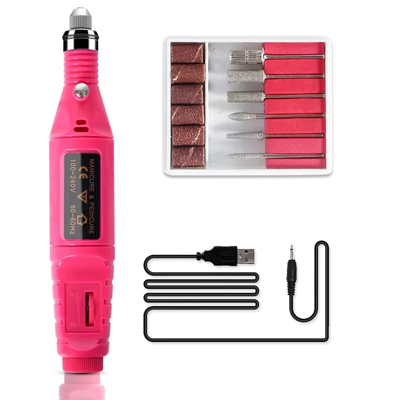 Kit Manucure Semi-Permanente – Gel UV, Lampe & Perceuse Électrique