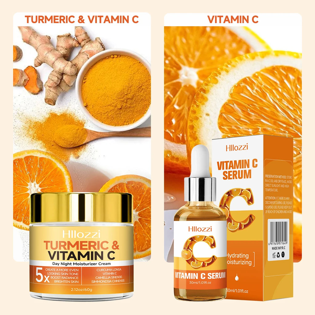 🍊 Sérum Vitamine C au Curcuma – Éclat et hydratation intense