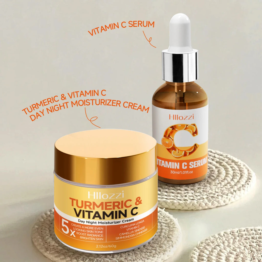 🍊 Sérum Vitamine C au Curcuma – Éclat et hydratation intense