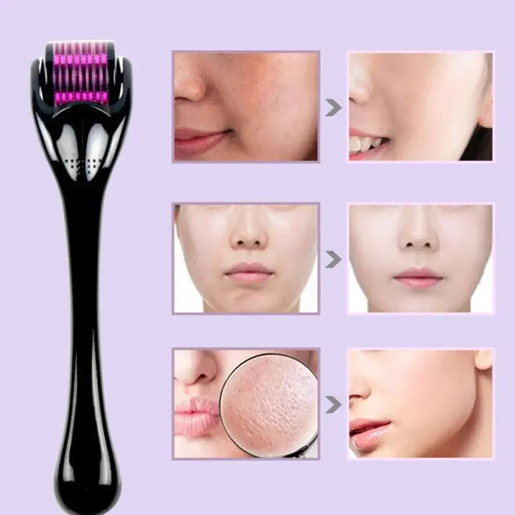 🔄 Derma Roller 540 Micro-Aiguilles – Anti-rides et régénération de la peau