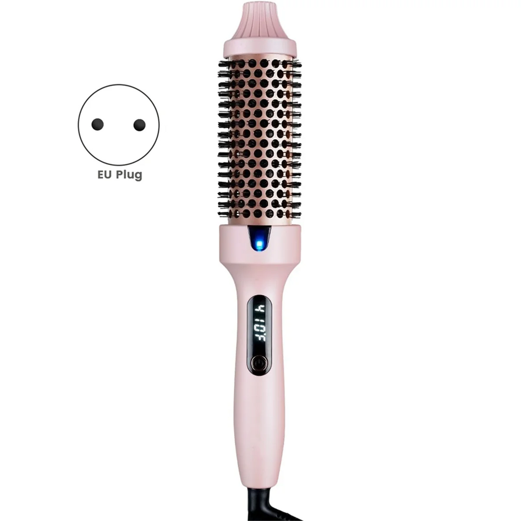 Brosse Lissante Chauffante – Ions Négatifs, 10 Températures & Écran LED