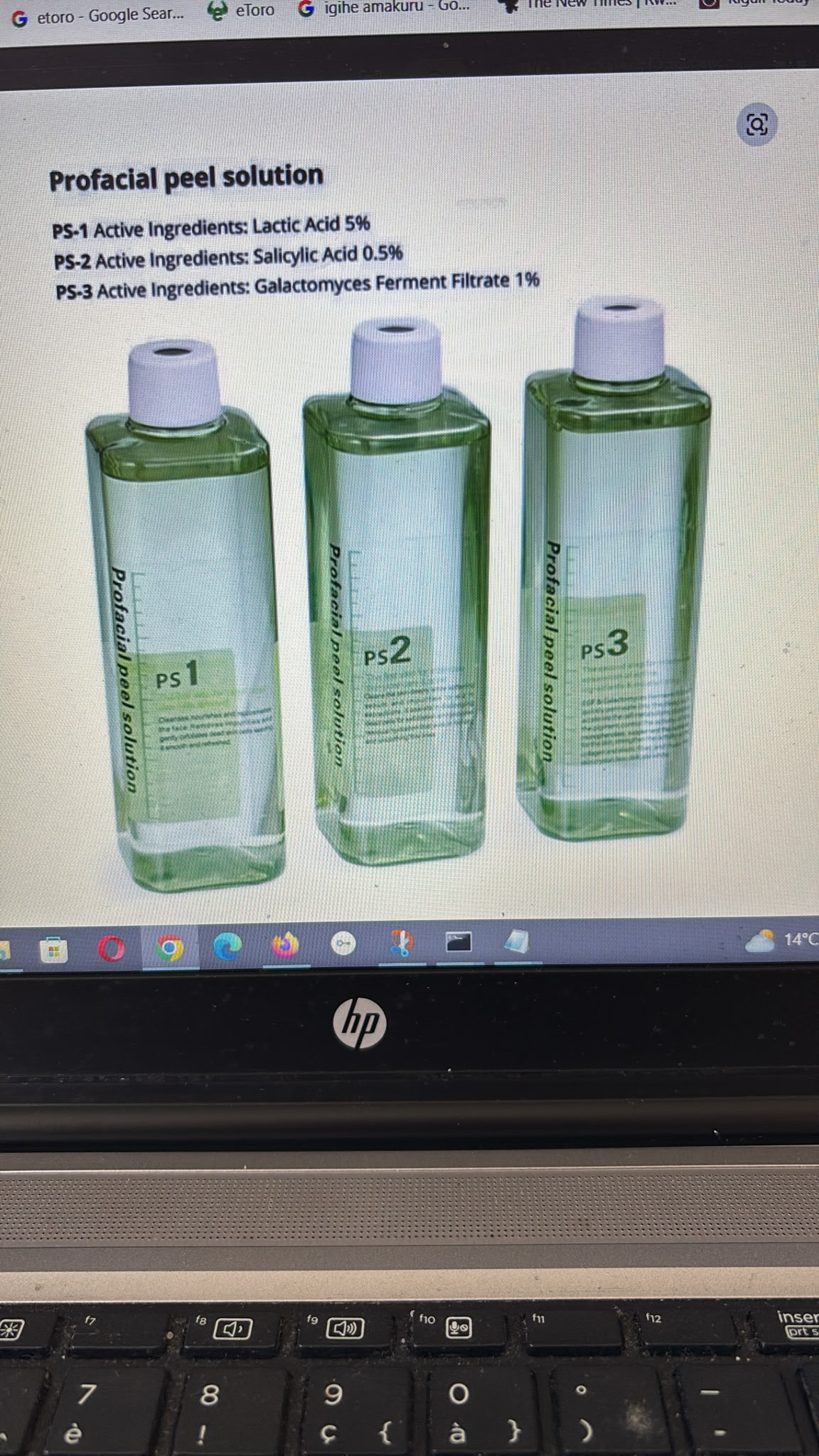 Profacial Peel Solution – Sérum Peeling 3 Étapes pour le Visage